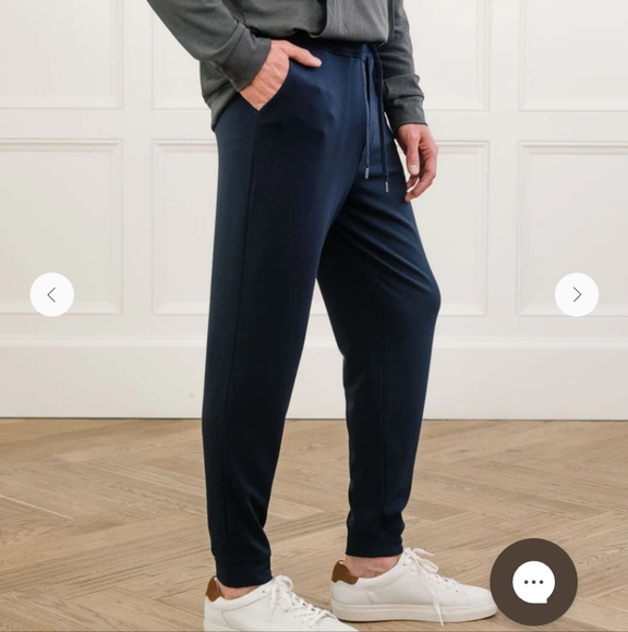 BLUE Cozy Earth Bamboo Men's Jogger Pants Activewear Pajama UNISEX NWOT Size 2X - Picture 2 of 5